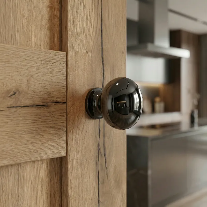 Ručka knopka VALEA / Crni krom