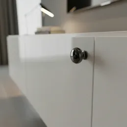 Ručka knopka VALEA / Crni krom