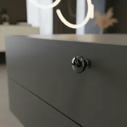 Ručka knopka VALEA / Crni krom