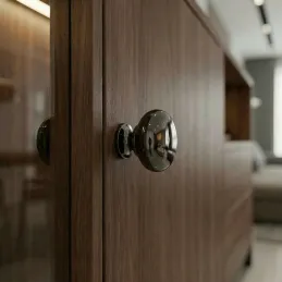 Ručka knopka VALEA / Crni krom