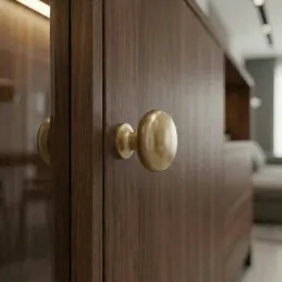 Ručka knopka VALEA / Brušeno zlato