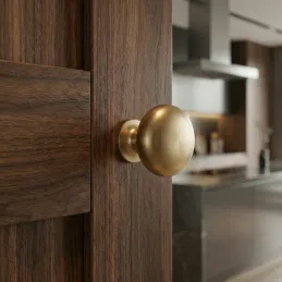 Ručka knopka VALEA / Brušeno zlato