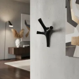 Vješalica ALAN / Crna mat