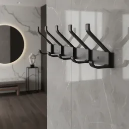 Vješalica za zid MAXXA / Crna mat