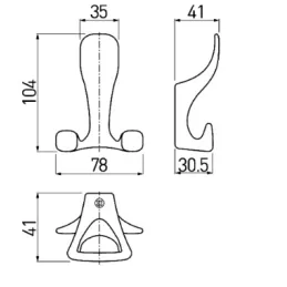 Vešalica ONLY / Crna mat