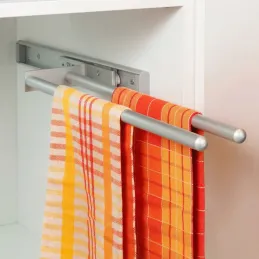 Izvlačna vješalica za ručnike s 2 ruke ARNOLD 440 mm / Aluminij