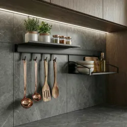 Zidni set polica OXXO III 600 mm / Antracit