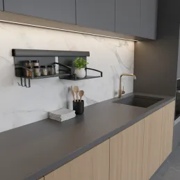 Zidni set polica OXXO IV 600 mm / Antracit