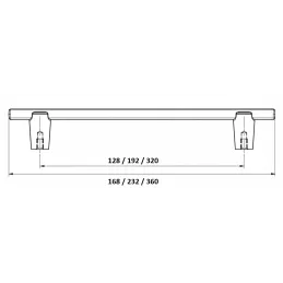 Ručka LIZA / Brušeno zlato
