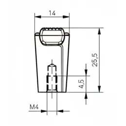 Ručka LIZA / Grafit