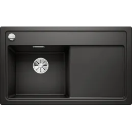 Kuhinjski sudoper od kamene keramike Blanco ZENAR 45 S s ekscentrom / Crna lijeva
