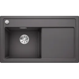 Kameninovski sudoper Blanco ZENAR 45 S s ekscentrom / Siva stijena lijeva