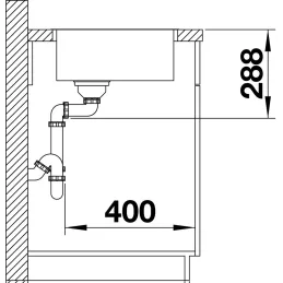 Nerezni sudoper Blanco ZEROX 500-U