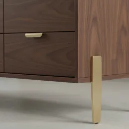 Namještajna nožica MORGAN / Zlatna mat