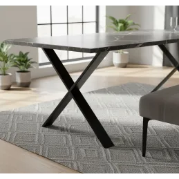 Stolne noge ULTRA SLIM Crna / Par