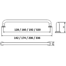 Ručka KAREN / Sjajno zlatna