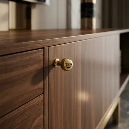 Ručka za namještaj knop KAREN / Sjajno zlatna