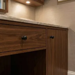 Ručka knopka KAREN / Crna mat