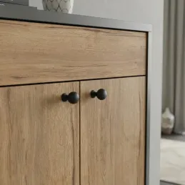 Ručka knopka KAREN / Crna mat