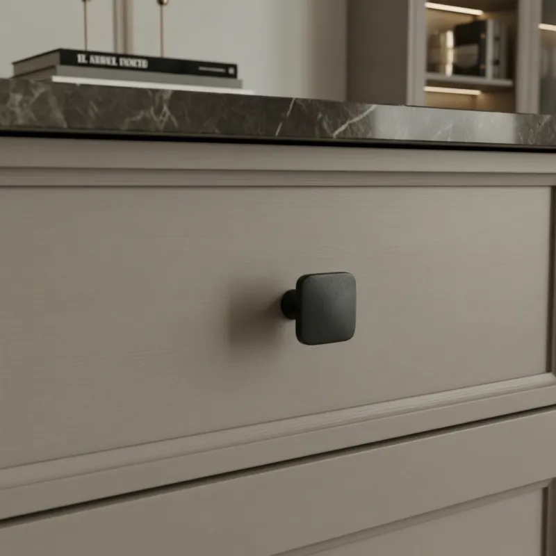 Ručka knopka LANDRA / Crna mat