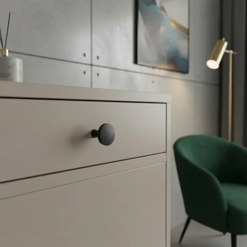 Ručka knopka MAIRA / Crna mat мат