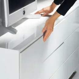 Kuglični vodilica s prigušivačem i bezručno otvaranje 45 mm PRO