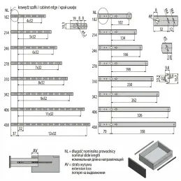 Ležajna vodilica za utor 17mm EURON
