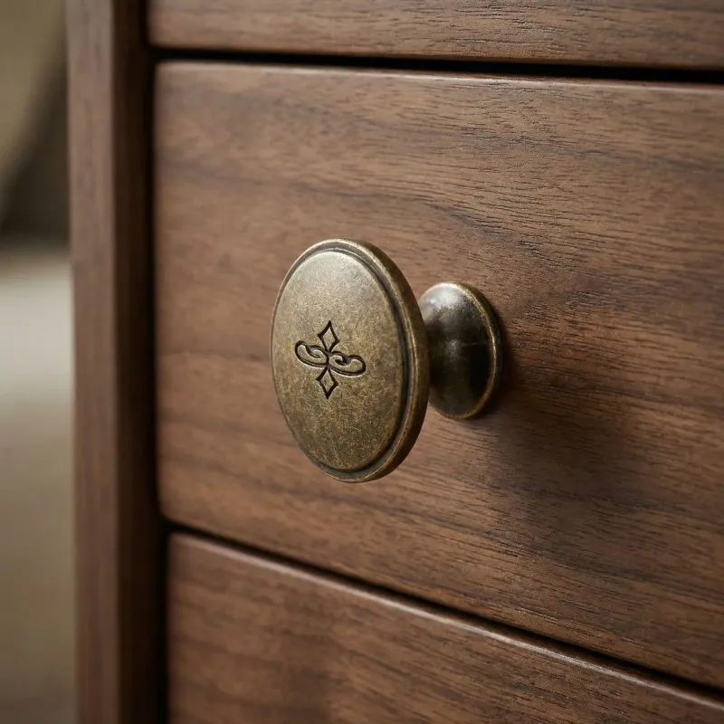 Ručka knopka MELISSA / Staro mesing