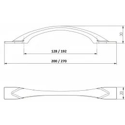 Ručka BEATRIZ / Nehrđajući čelik