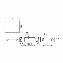 Ručka za rub vrata DIAZ / Crna mat
