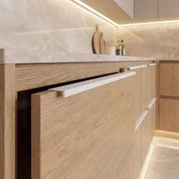 Ručka za rub vrata DIAZ / Bijela mat