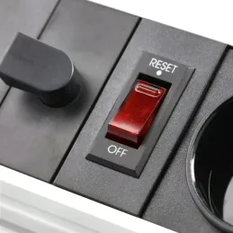 Ugradiva utičnica LEGIA FRENCH 2x230V + USB A-C + svjetlo / Crna mat