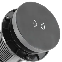 Ugradiva utičnica LEGIA FRENCH 2x230V + USB A-C + svjetlo / Crna mat