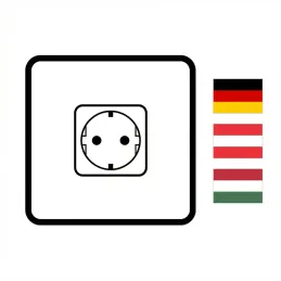 Izvlačna utičnica LEGIA SCHUKO 2x230V + USB A-C + svjetlo / Crna mat