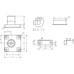 Metalna ladica brava NEO / Crna