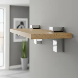 Nosač police QUADRO / sjajni krom