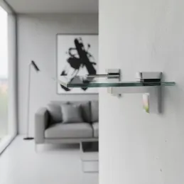 Nosač police QUADRO / sjajni krom