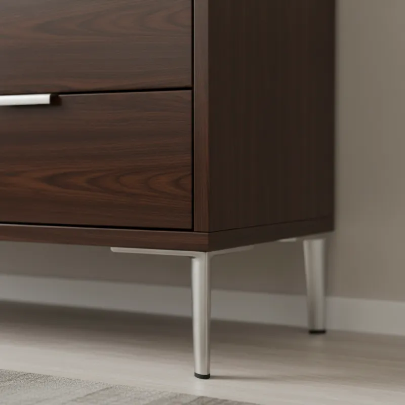 Namještajna nožica GOLEM / Nikl satén