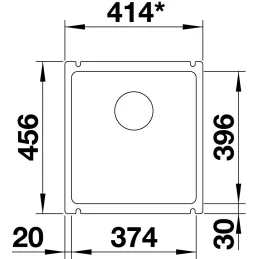 Keramički sudoper Blanco PALONA 6 / s povlačnom ručkom