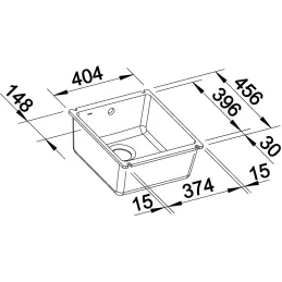 Keramički sudoper Blanco PALONA 6 / s povlačnom ručkom