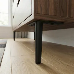 Nogica za namještaj GOLEM / Crna mat