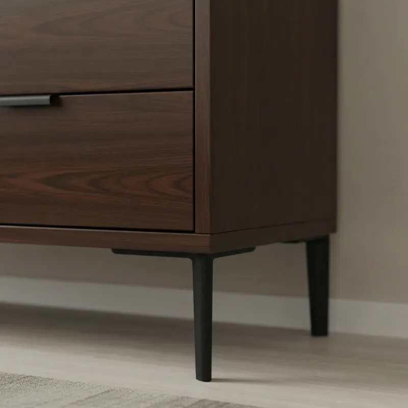 Nogica za namještaj GOLEM / Crna mat