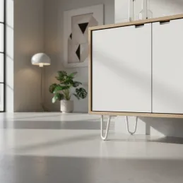 Noga za namještaj WIRE / Bijela mat