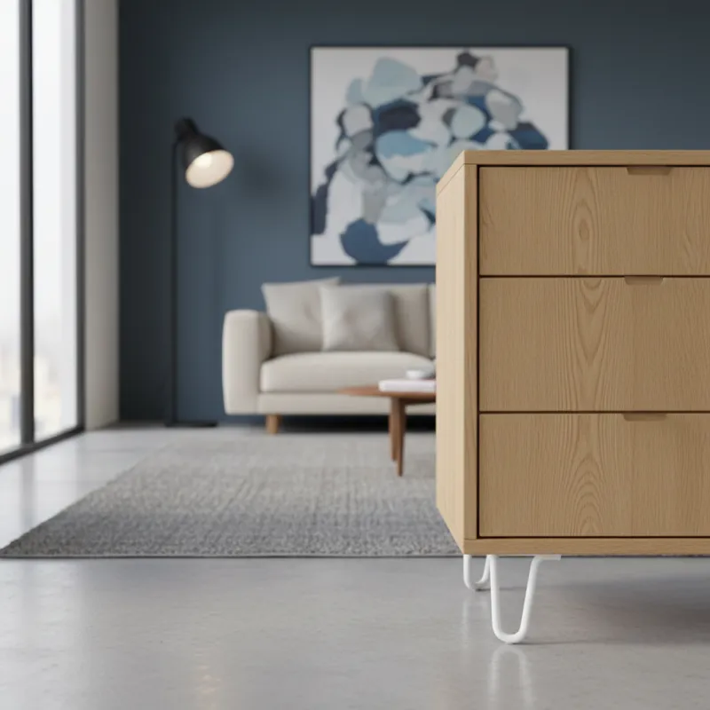 Noga za namještaj WIRE / Bijela mat