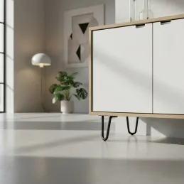 Namještajna noga WIRE / Crna mat