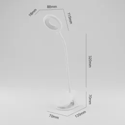 Stolna LED lampa s pričvršćivanjem za stol 4W ALBO / Bijela