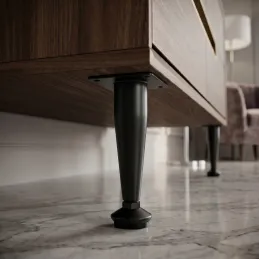 Noga za namještaj EUROPE / Crna mat završna obrada