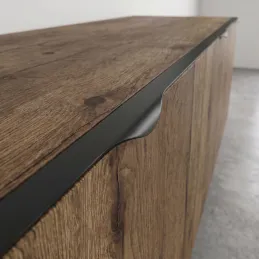 Ručka za rub vrata PABLO / Crna mat završna obrada