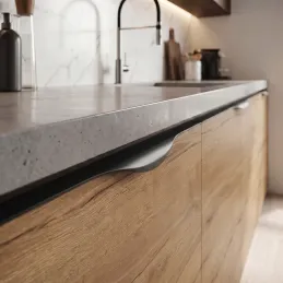 Ručka za rub vrata PABLO / Crna mat završna obrada