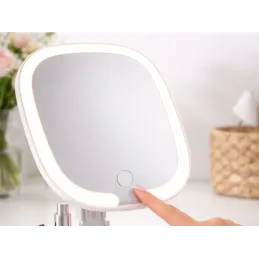 Kozmetičko ogledalo s LED svjetlom LIANO / Bijela